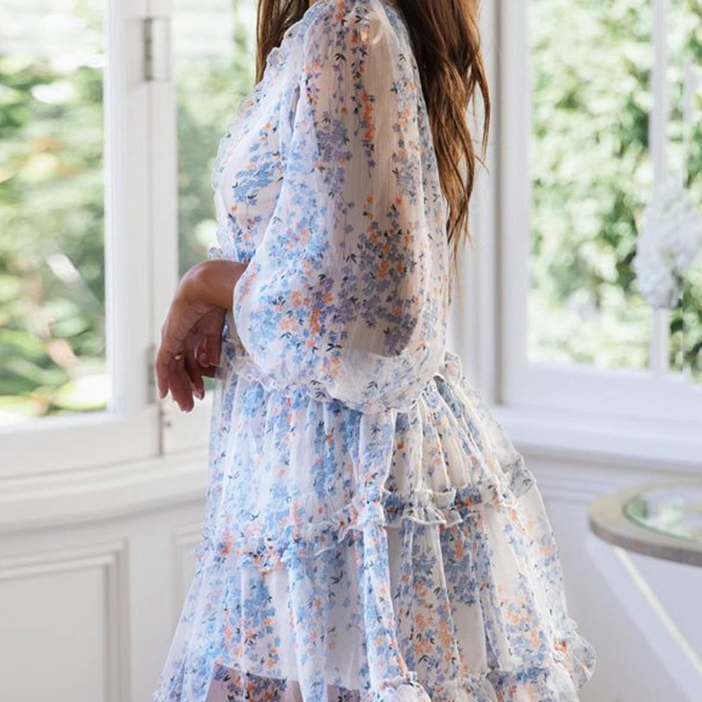 Floral Ruffle Dress - Picture 3 of 4
